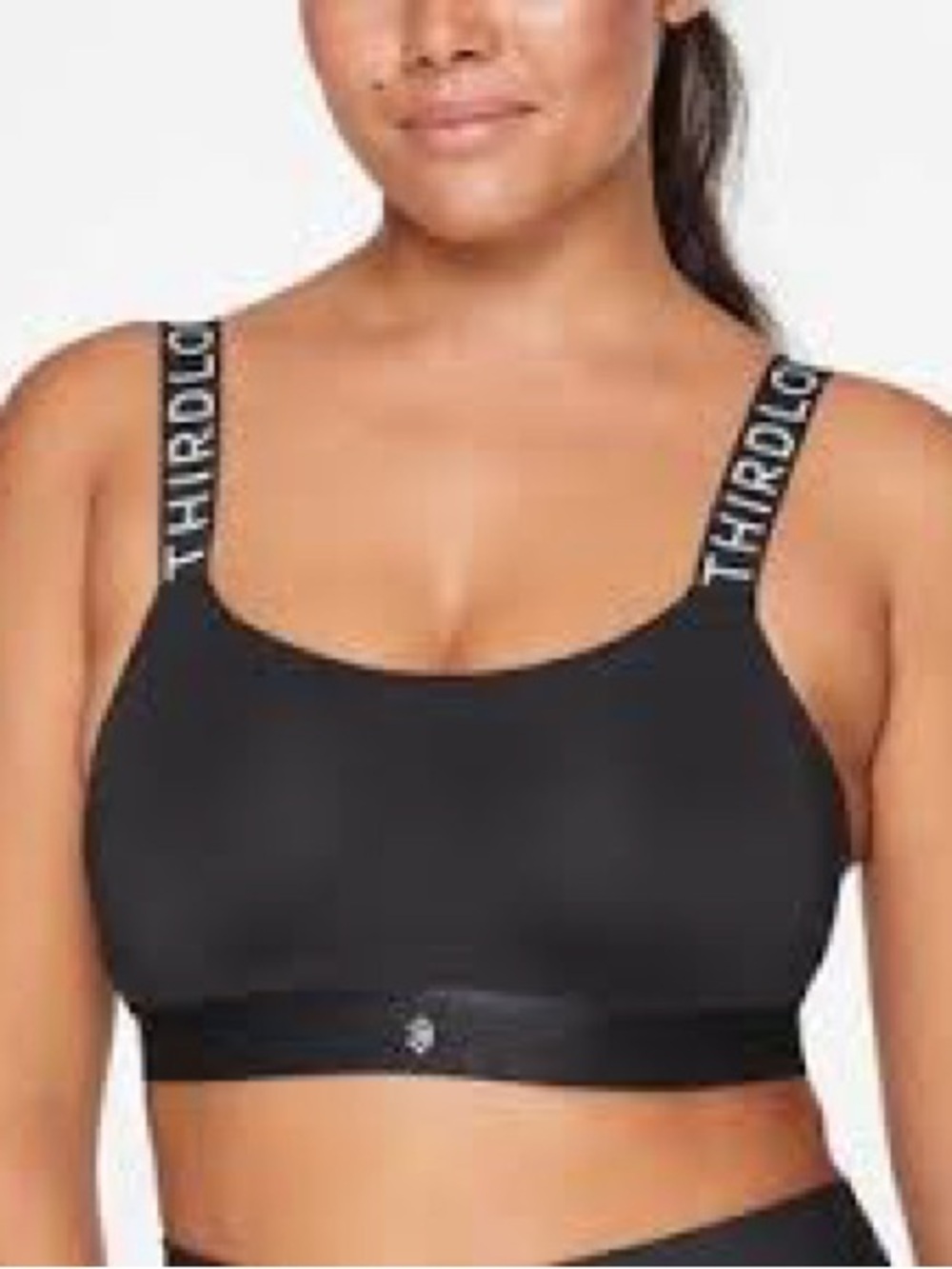 ThirdLove Black Wireless Sport Bralette with Branded Straps